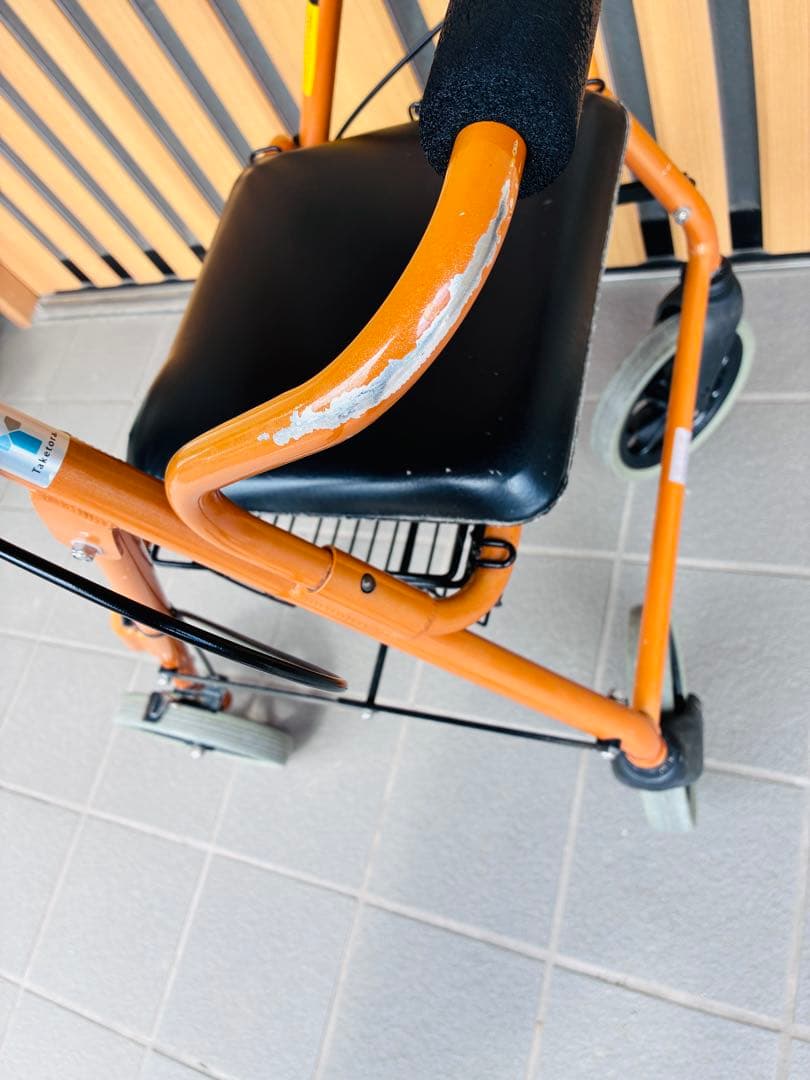 歩行器 竹虎 ハッピー II NB オレンジメタリック - メルカリ