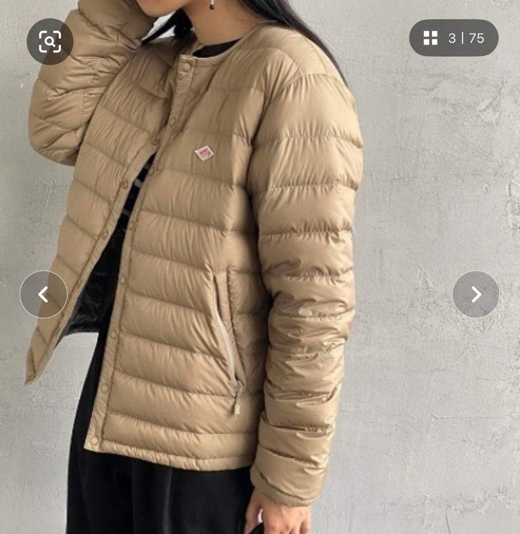 ダントン インナーダウン サンドベージュ M - メルカリ