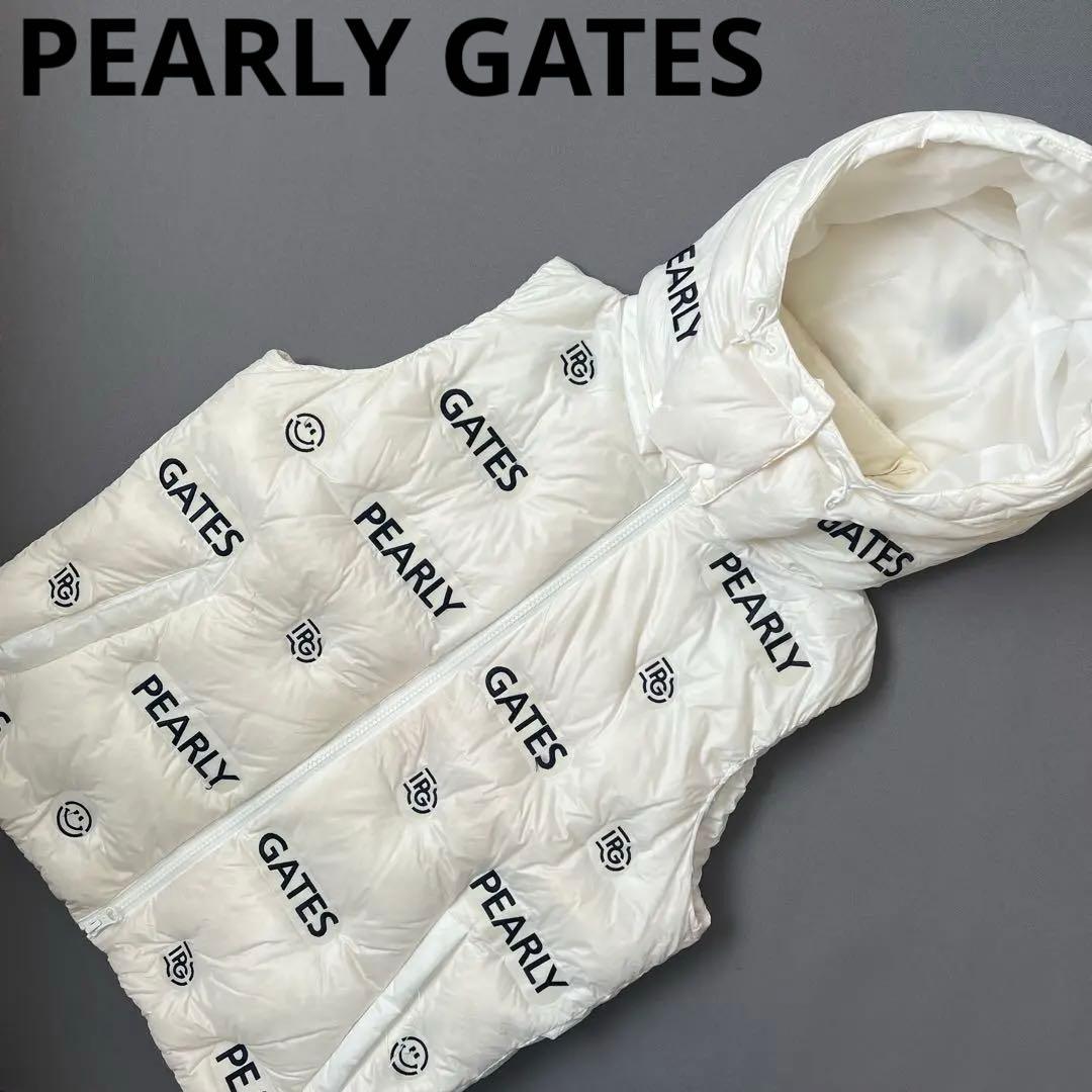 PEARLY GATES パーリーゲイツ ダウンベスト ニコちゃん スマイル M