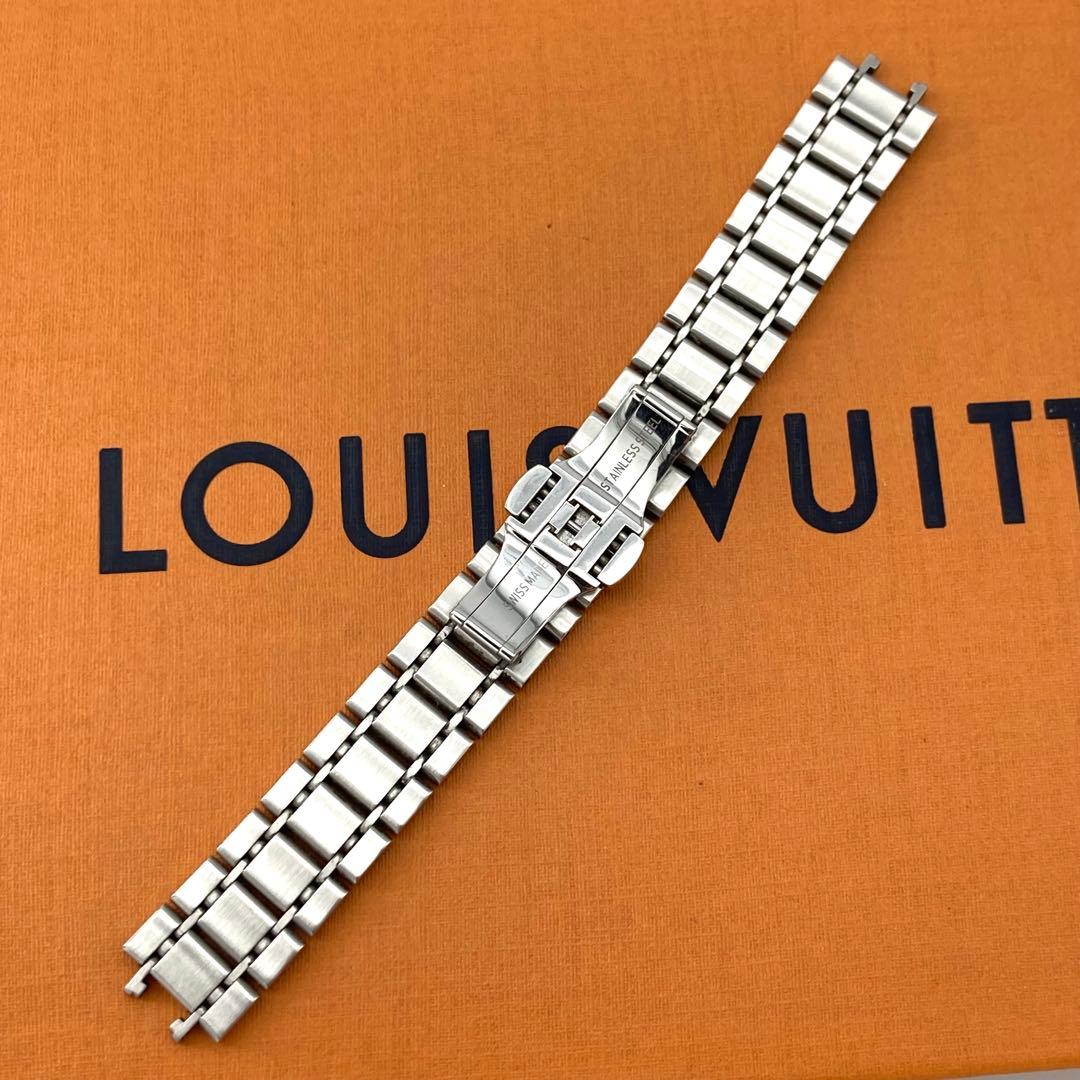 美品 ルイヴィトン タンブール 純正 ステンレスベルト シルバー B90520