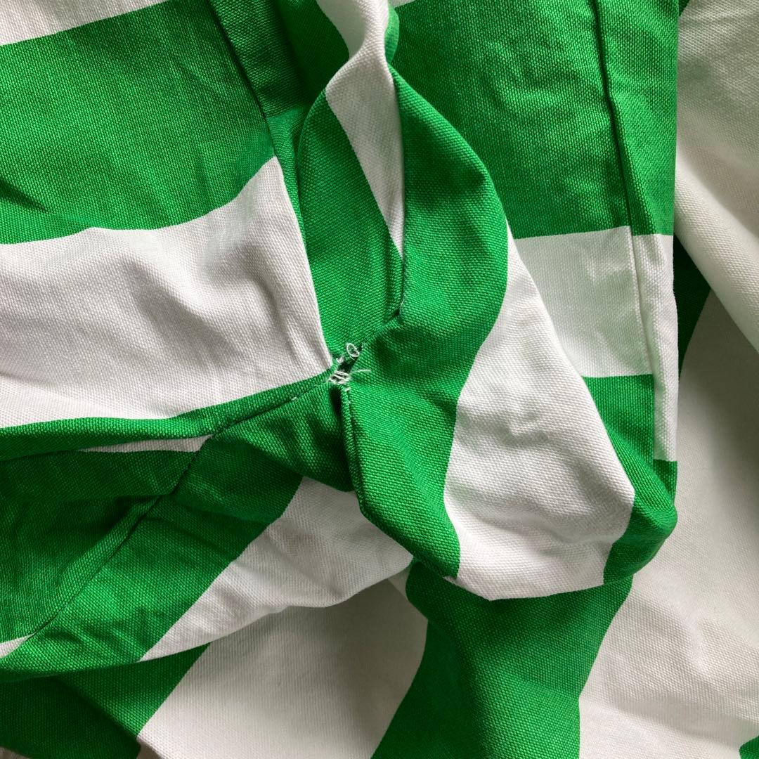 IKEA クリッパン ソファカバー グリーン ストライプ - メルカリ