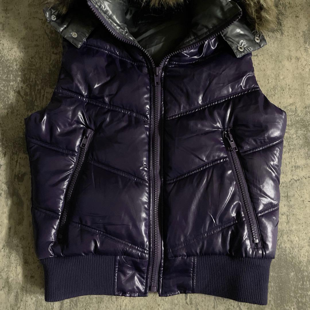 00s archive ファー中綿 ダウンベスト 平成 お兄系 y2k グランジ