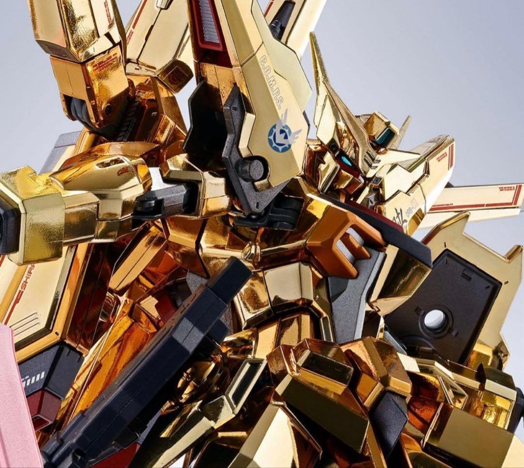 L ROBOT魂 ＜SIDE MS＞ アカツキ(シラヌイ装備) 劇場版『ガンダムSEED』アカツキが「METAL ROBOT魂」で商品化！黄金に