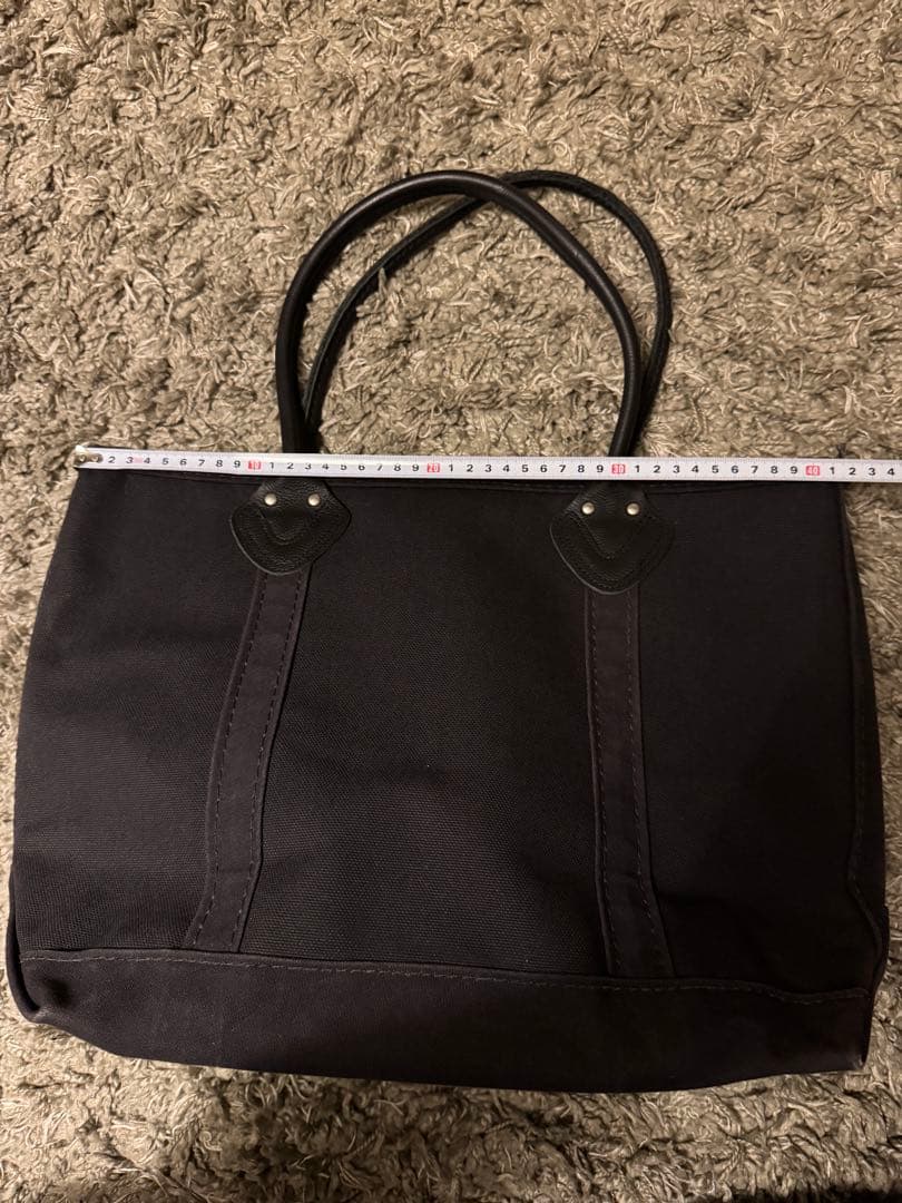 L.L.Bean ブラック トートバッグ　レザーハンドル