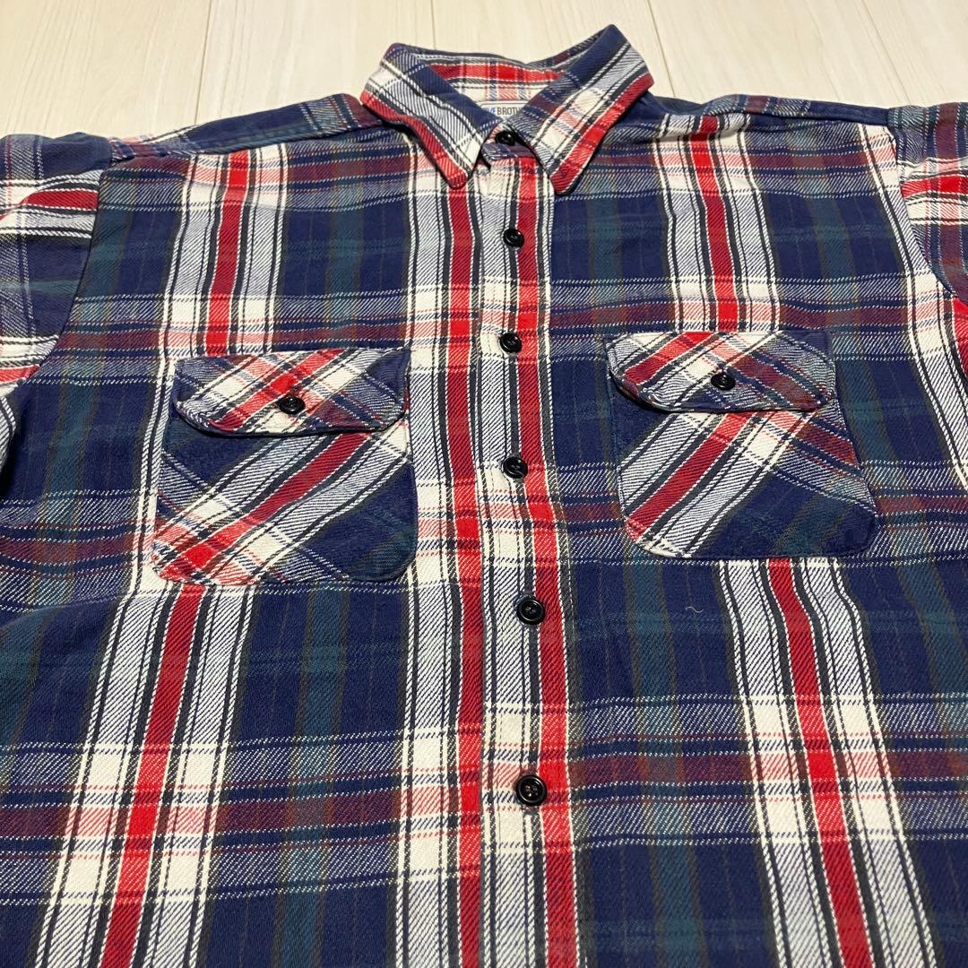 良配色 80's ヴィンテージ FIVE BROTHER ネルシャツ サイズL - メルカリ