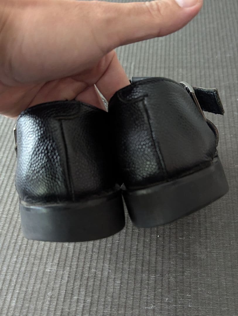 Paraboot パラブーツ ブラック レザーサンダル　グルカ 25.5cm