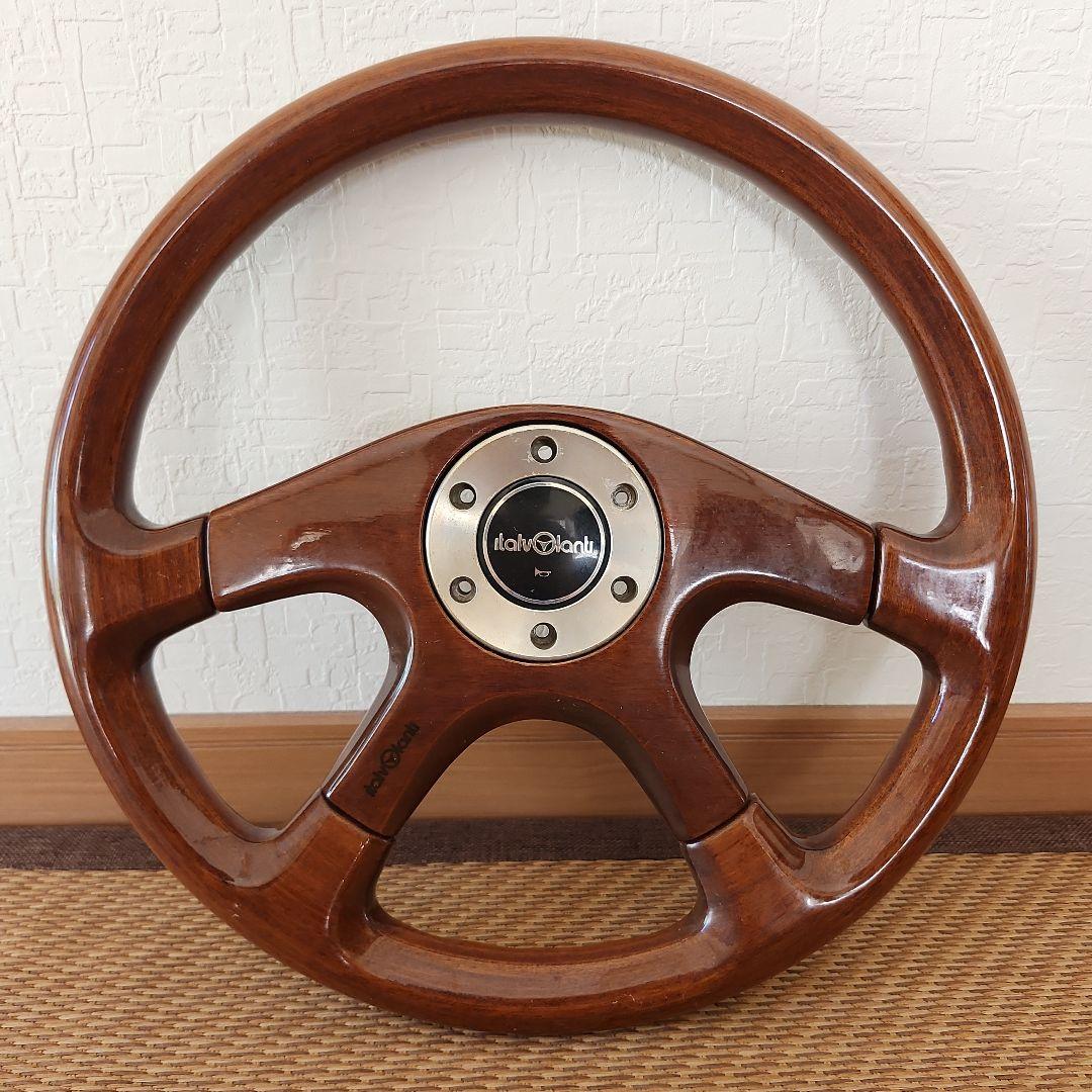 イタルボランテ　ウッドステアリング TALVOLANTI IMOLA WOOD イタルボランテ・ウッドステアリング - メルカリ