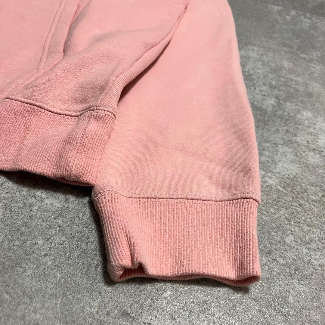 激レア】stussy ステューシー パーカー ロゴ ピンク L - メルカリ