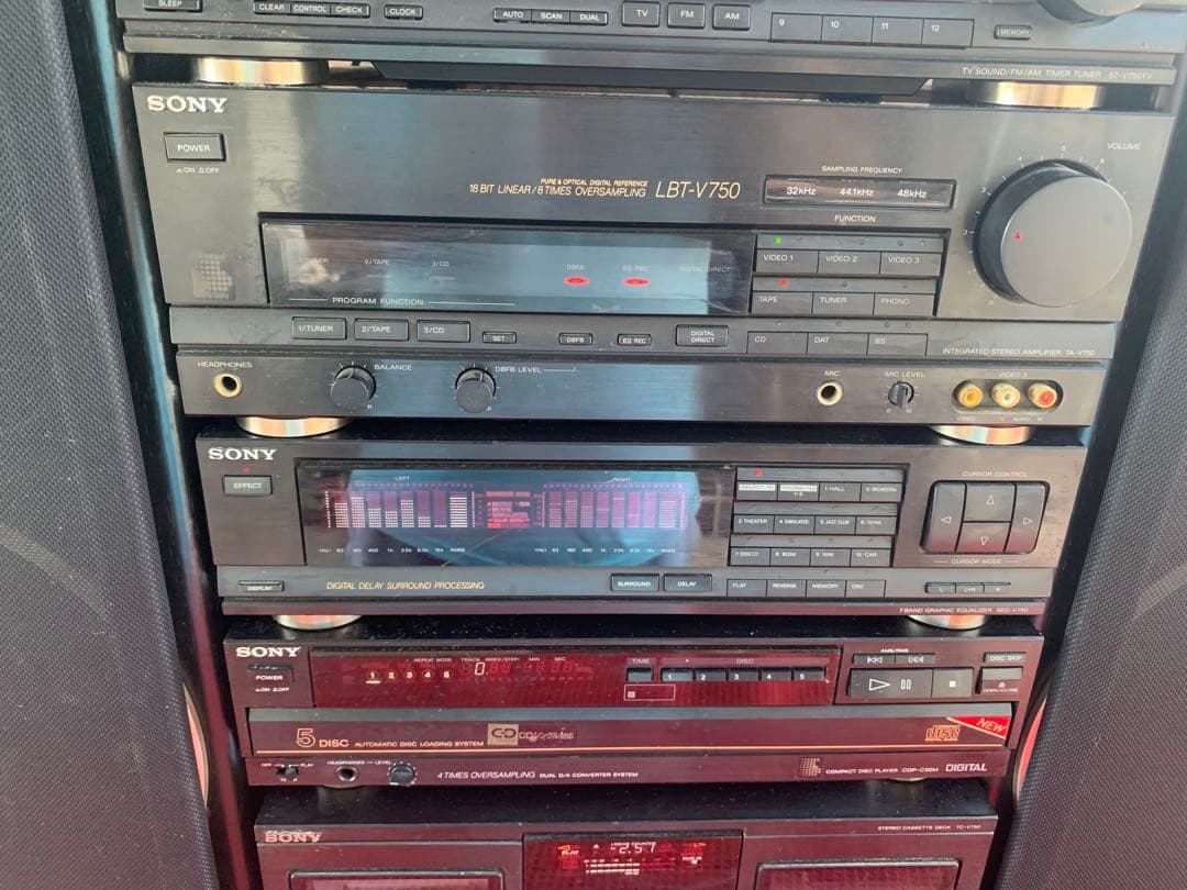 SONY Liberty LTB-V750コンポ5CD チェンジャー中古動作品 - メルカリ