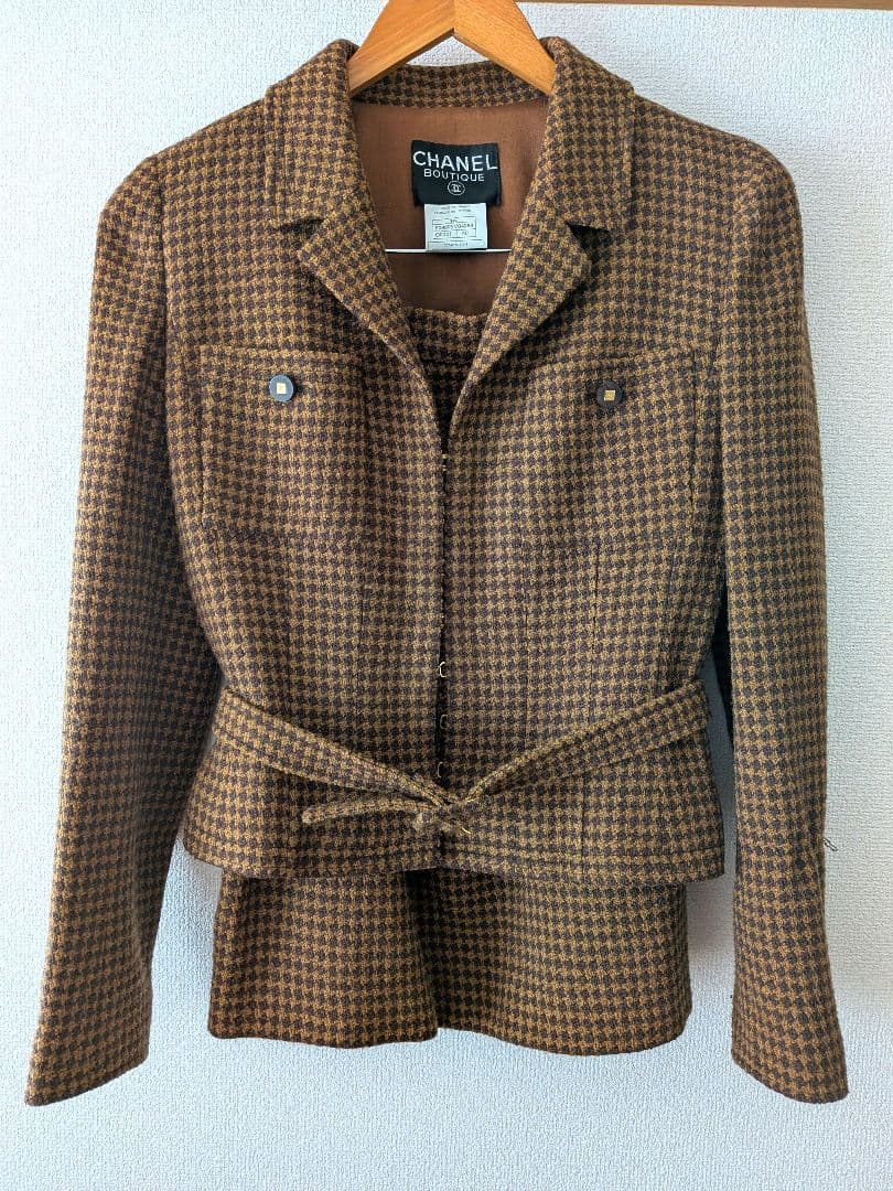 CHANEL【最終値下げ】美品　ツイードベルト付きジャケット　ココボタン 楽天市場】【20%OFF！ボーナス活用応援クーポン 6/26 23:59まで