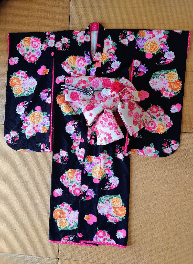 七五三着物セット 女の子7歳 松田聖子 ハート - メルカリ