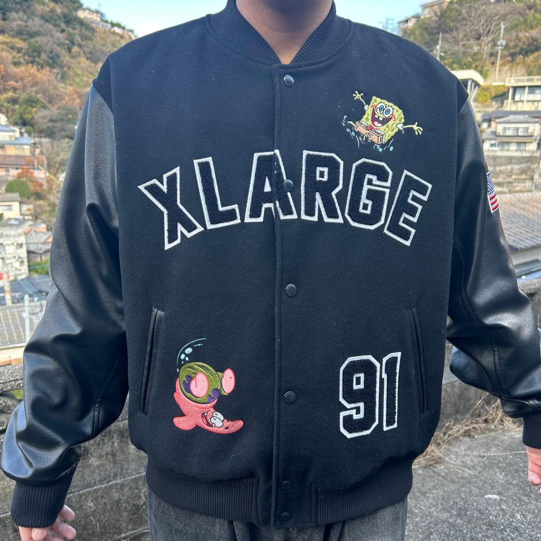 入手困難］XLARGE スタジャン スポンジボブ 値下げ可