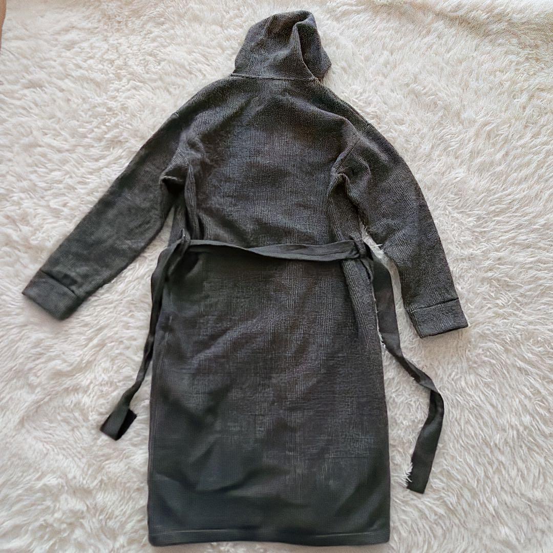 ATON メルトンフーディ ロープコート フーデット ガウン コート 山羊革