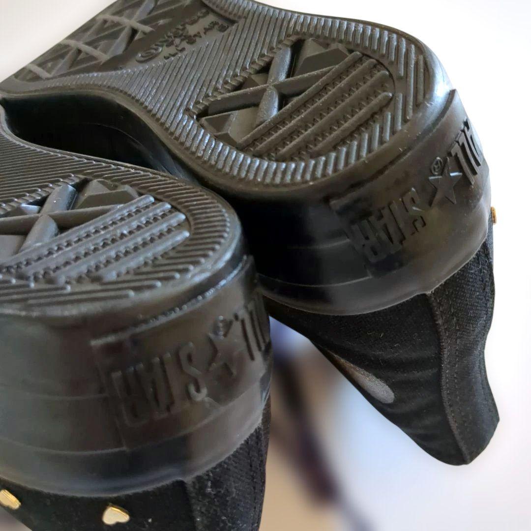 希少デザイン☆極美品☆コンバース スニーカー ハート スタッズ 宇宙柄