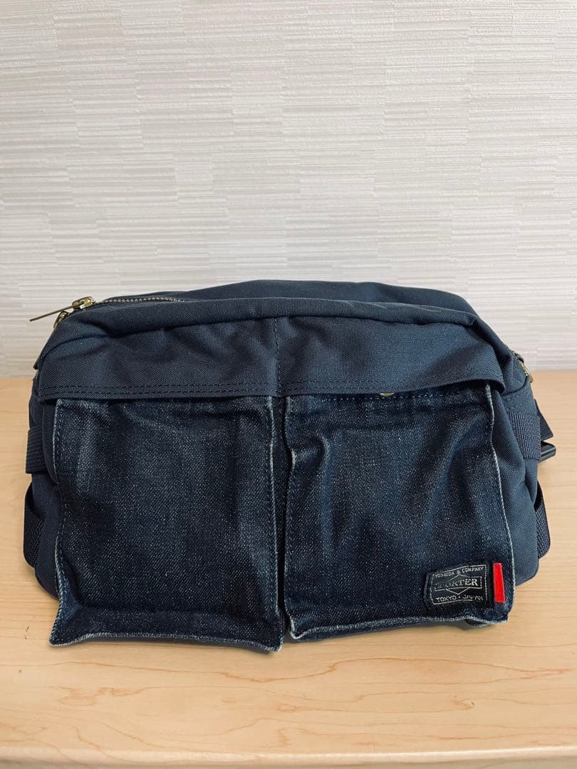 ポーター リーバイス コーデュラ ボディバッグ ウェストバッグ デニム コラボ 希少✨】ポーター×リーバイス×コーデュラ ボディバッグ デニム地 限定