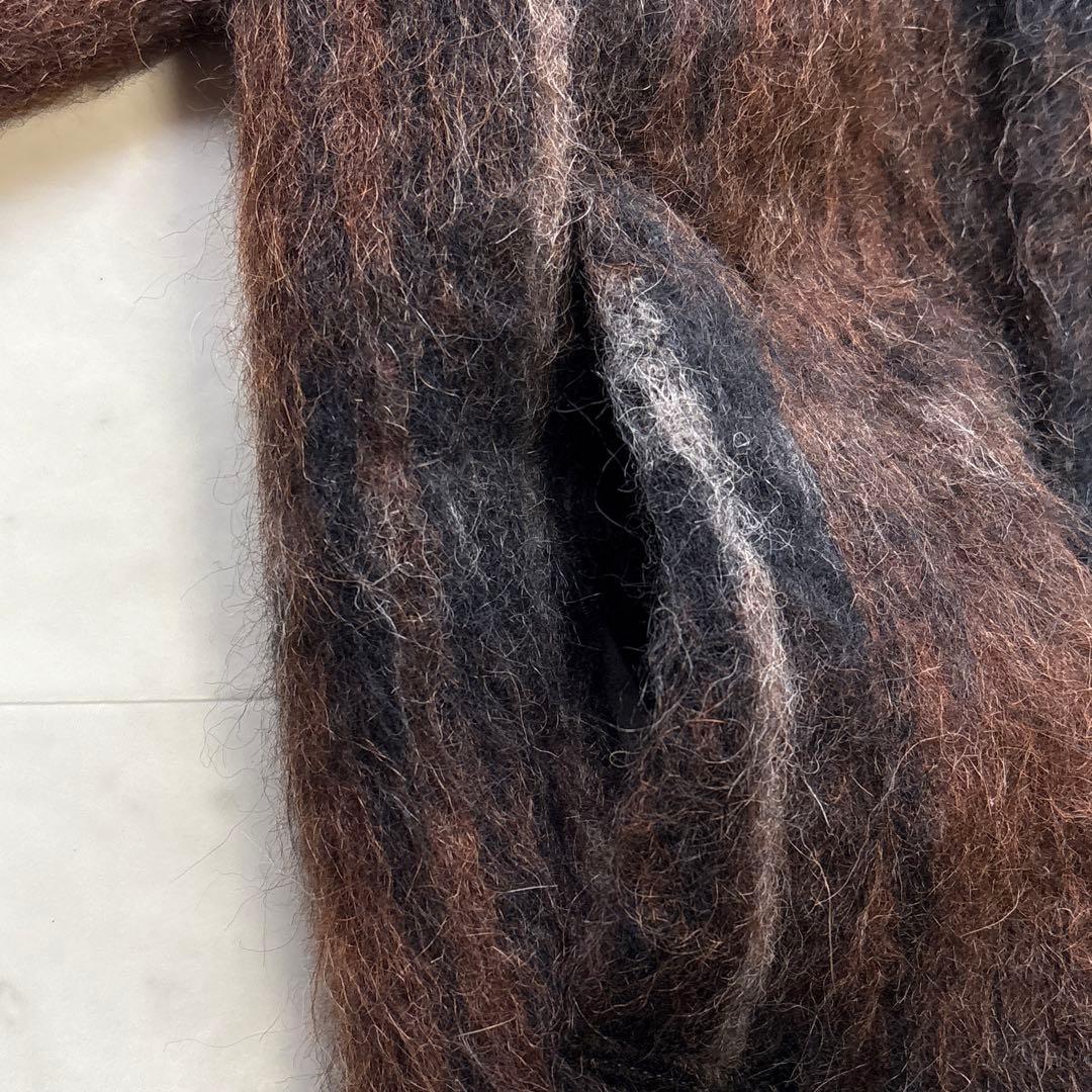 ジャーナルスタンダード 美品 シャギーチェックWブレストコート 茶