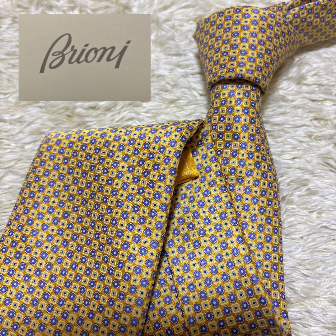 未使用品 イタリア製 ブリオーニ ネクタイ ゴールド系 - メルカリ