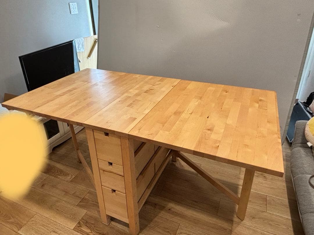 IKEA イケア　ノールデン バタフライテーブル すー様専用】イケア ノールデン ゲートレッグテーブル バタフライ