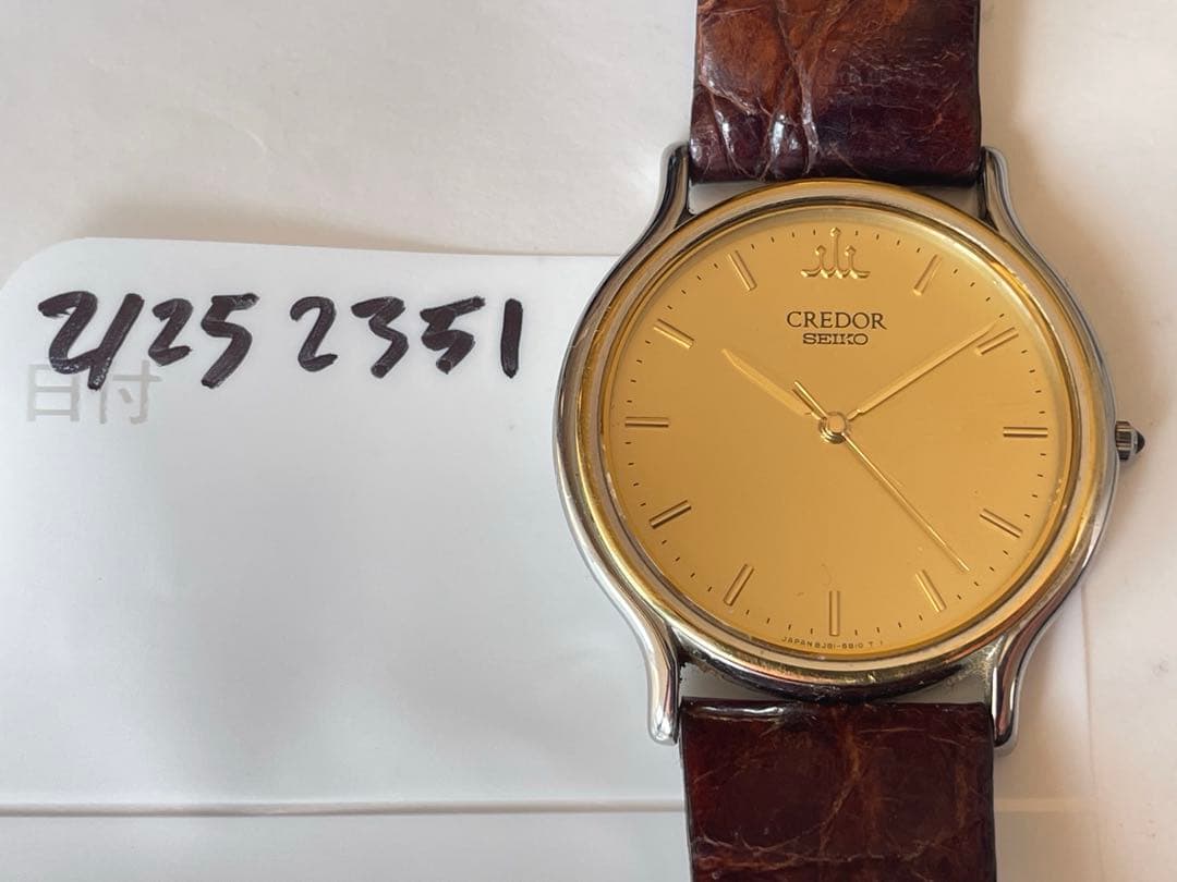 CREDOR 8J81-6B00 18KT BEZEL メンズクォーツ - メルカリ