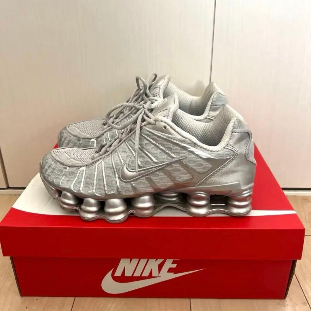NIKE SHOXX TL 24.5cm シルバー