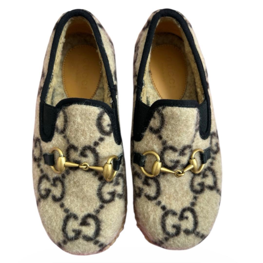 美品 GUCCI グッチ スリッポン ローファー ホースビット モカシン