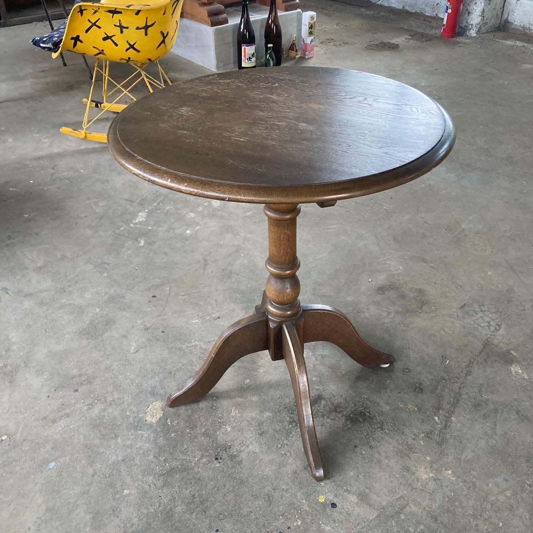 M*M様 天然木 コーヒーテーブル 丸テーブル 木製 直径59.5cm Mテーブル・ウッド ダイニングテーブル 丸テーブル 無垢材