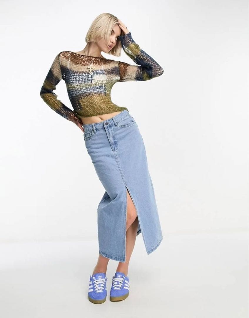 jaded london メッシュ ニット ハンソヒ ジェイディッドロンドン