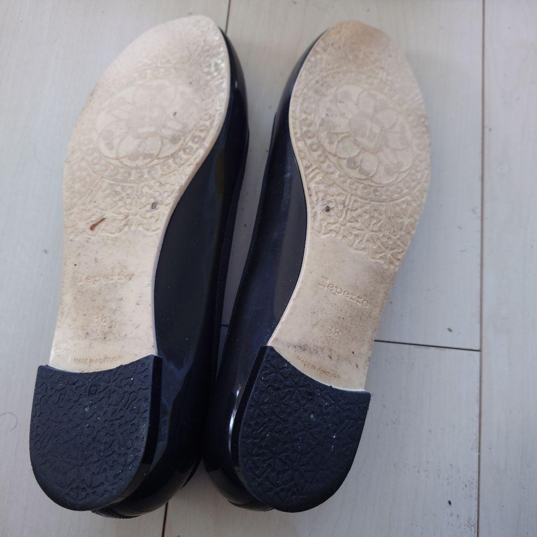 Repetto ブラック バレエシューズ - メルカリ