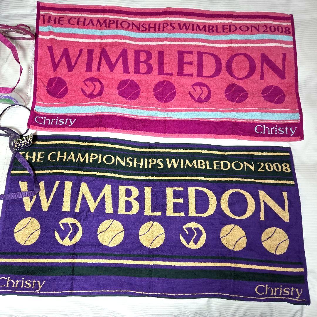 Wimbledon 2008 記念バスタオル MENS LADIES 2枚 FT82008 砂音 バスタオル2P