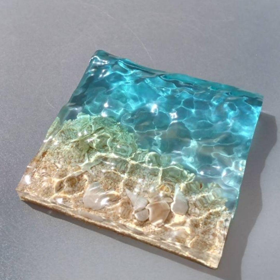 海のかけら No.2119 】エポキシレジン オーシャンアート レジンアート