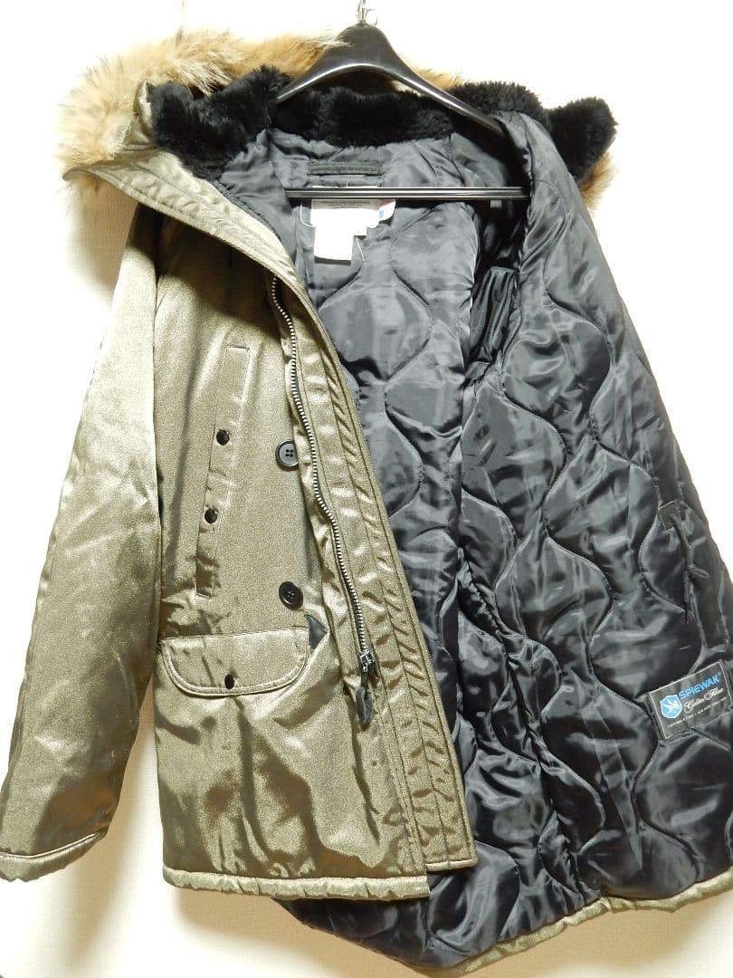 XL相当！廃盤！スピワックSPIEWAKオリーブグリーンN-3Bタイタンクロス