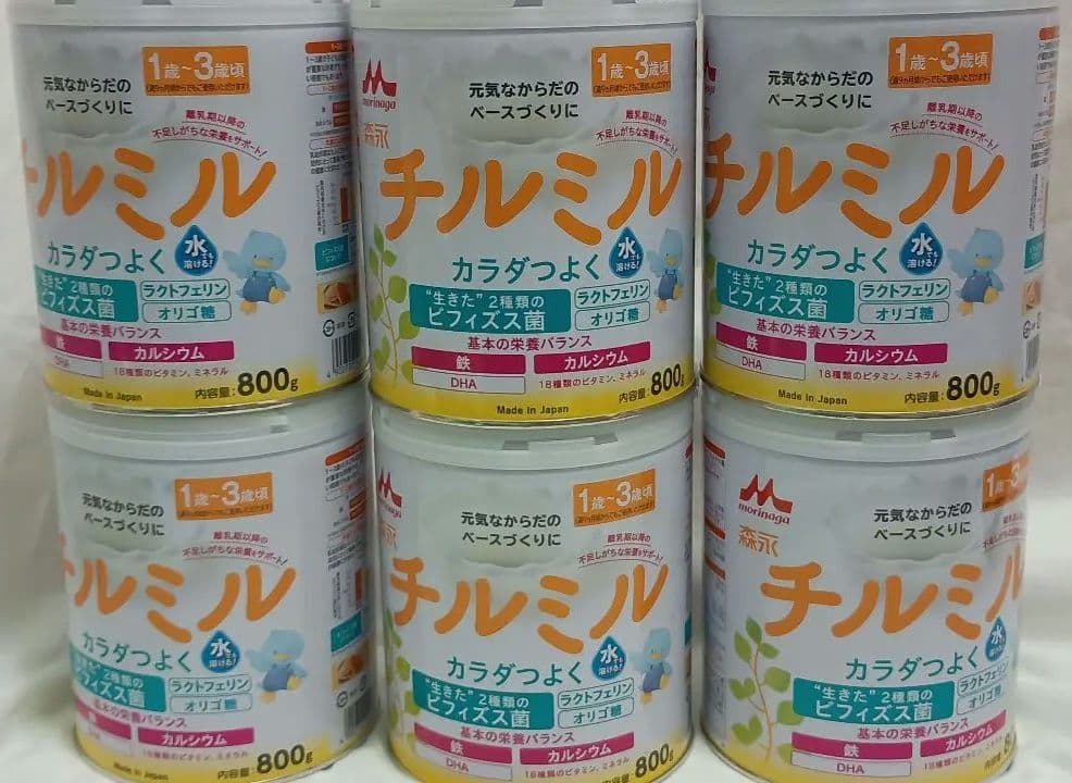 森永 チルミル 800g 1〜3歳用 粉ミルク 6缶セット
