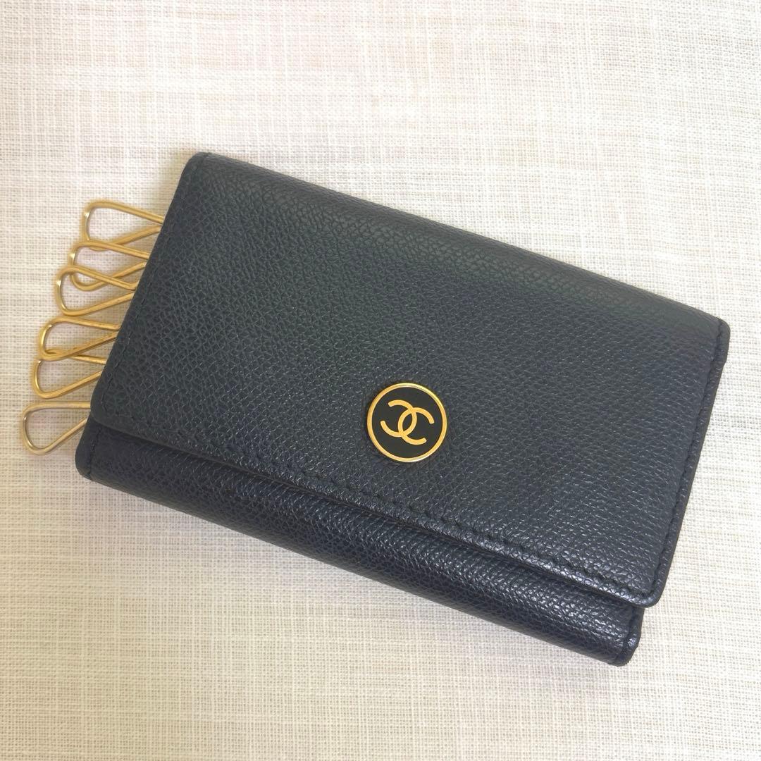 CHANEL シャネル ブラック　レザー　キーケース 楽天市場】CHANEL シャネル キーケースレディース メンズ キャビア