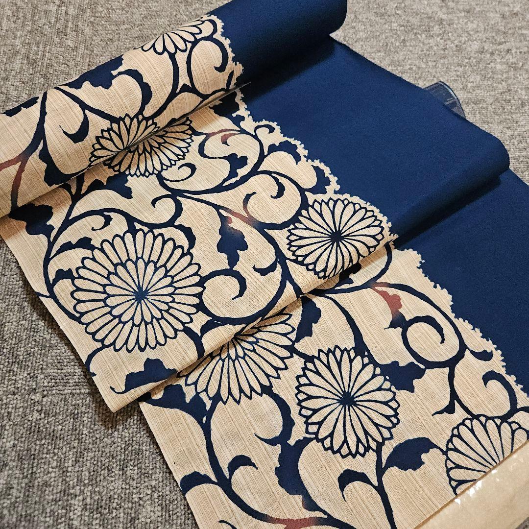 菊唐草！東京本染め　江戸染め　日本橋丸久 新江戸染 丸久商店 | 日本橋堀留町にて注染製品を中心に製造、卸売し