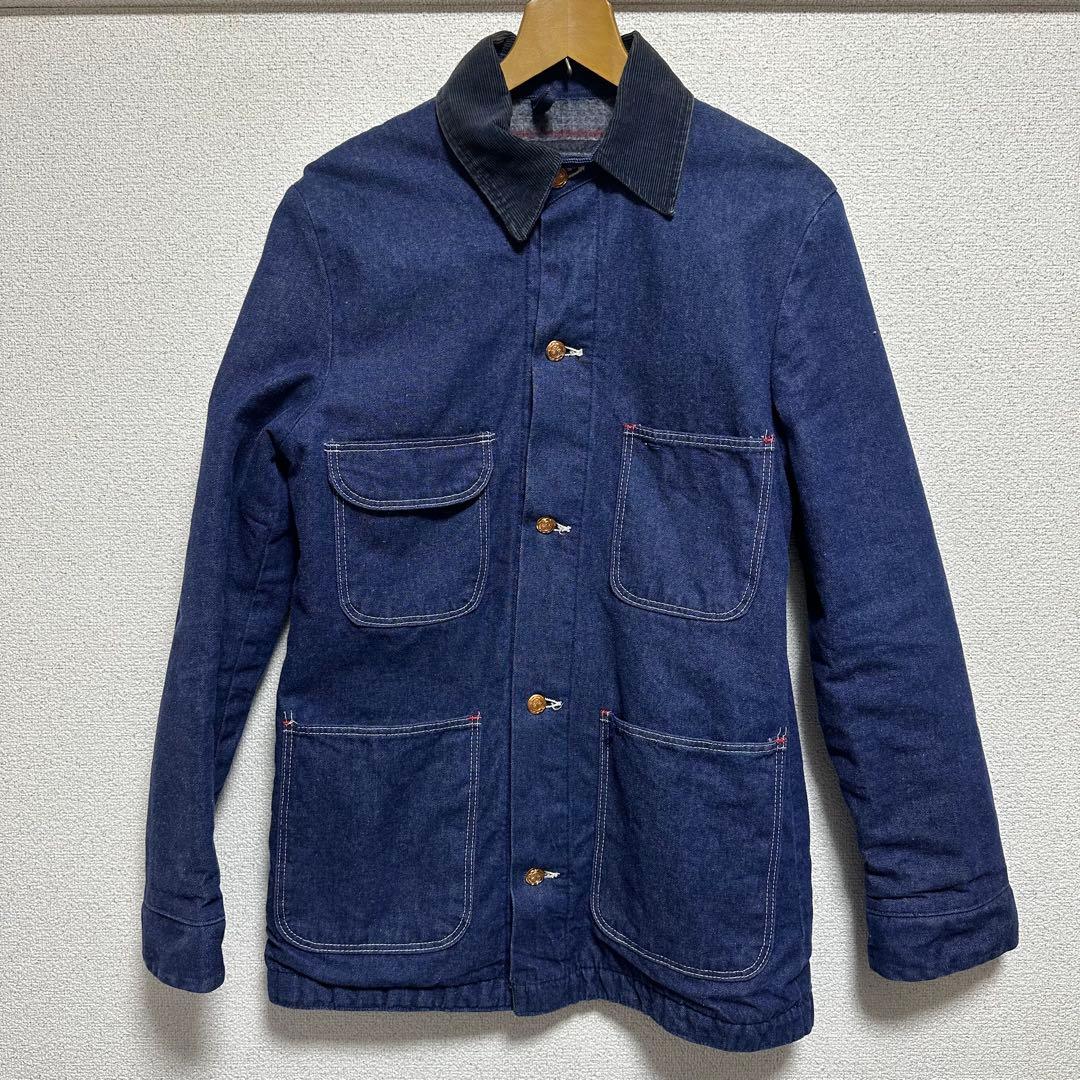 ミ*ン様 70s BLUE BELL デニムカバーオール　ブランケット　ブルーベ 70s BLUE BELL ブルーベル デニム カバーオール ジャケット