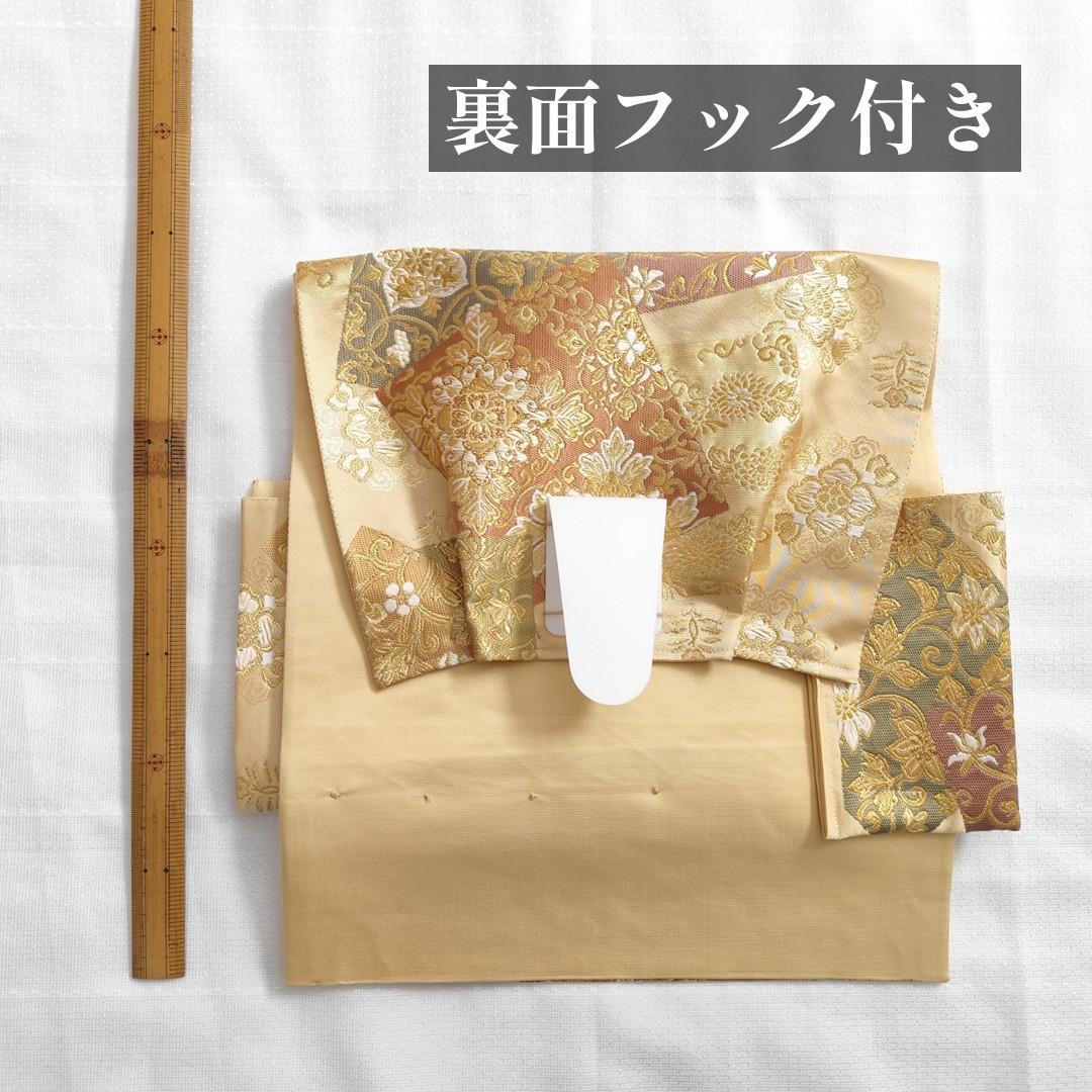 作り帯】袋帯 二重太鼓 色紙 華文 金糸 箔 二部式帯 F096 - メルカリ