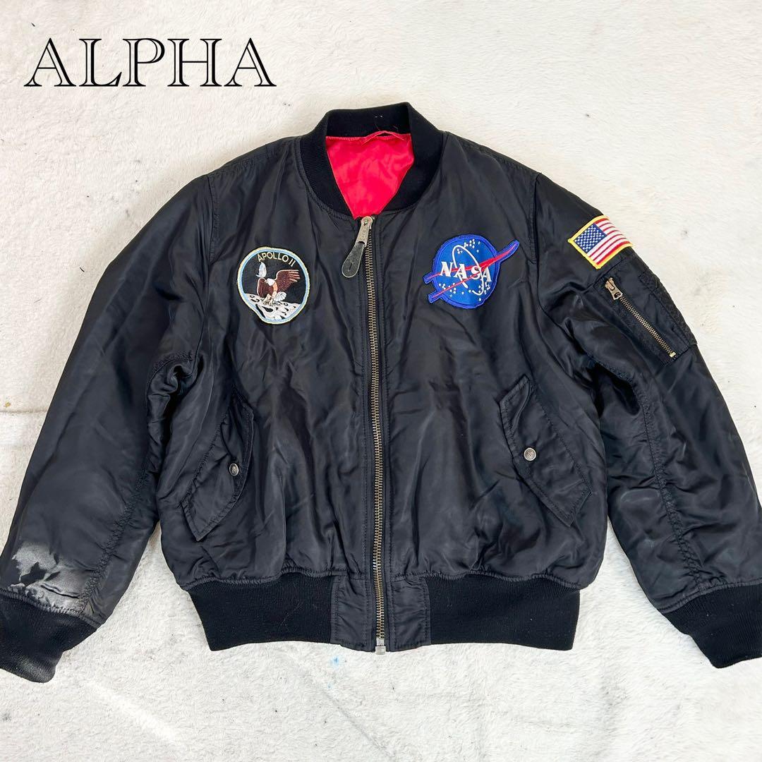 アルファ MA-1 NASA APOLLO Ⅱ フライトジャケット　リバーシブル Alpha Industries MA-1 NASA Apollo II [ Men's MEDIUM ] Flight