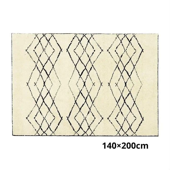 unico HIMAYA(ハイマヤ) ラグ ブラック 140×200cm unico ラグ HIMAYA(ハイマヤ) - メルカリ