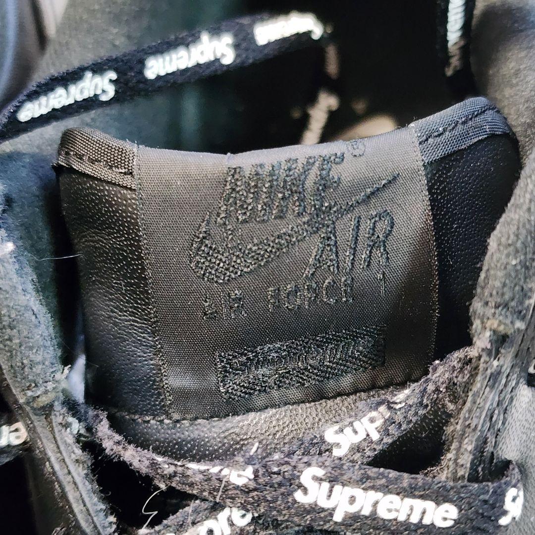 ナイキ　エアフォース1 Supreme ブラック　28.5cm