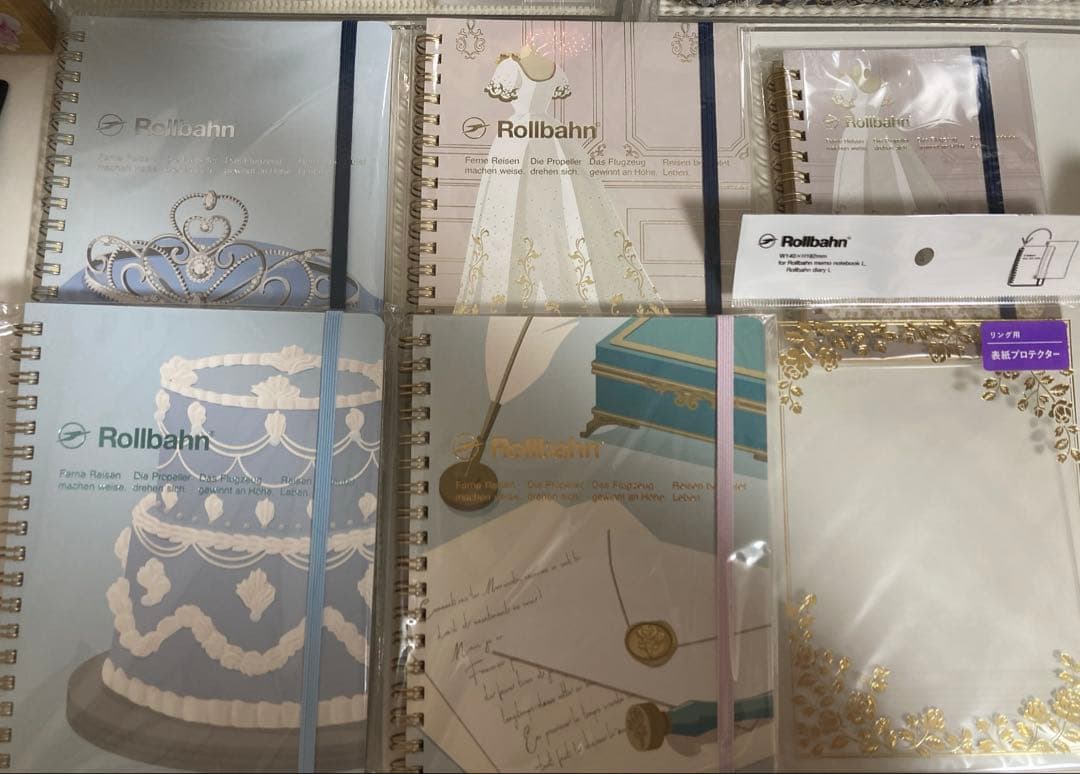 文具女子博 ロルバーン カスタムロルバーン マノワール プロテクター ロルバーン マノワール ティアラ ポケット付きメモ & 表紙プロテクター