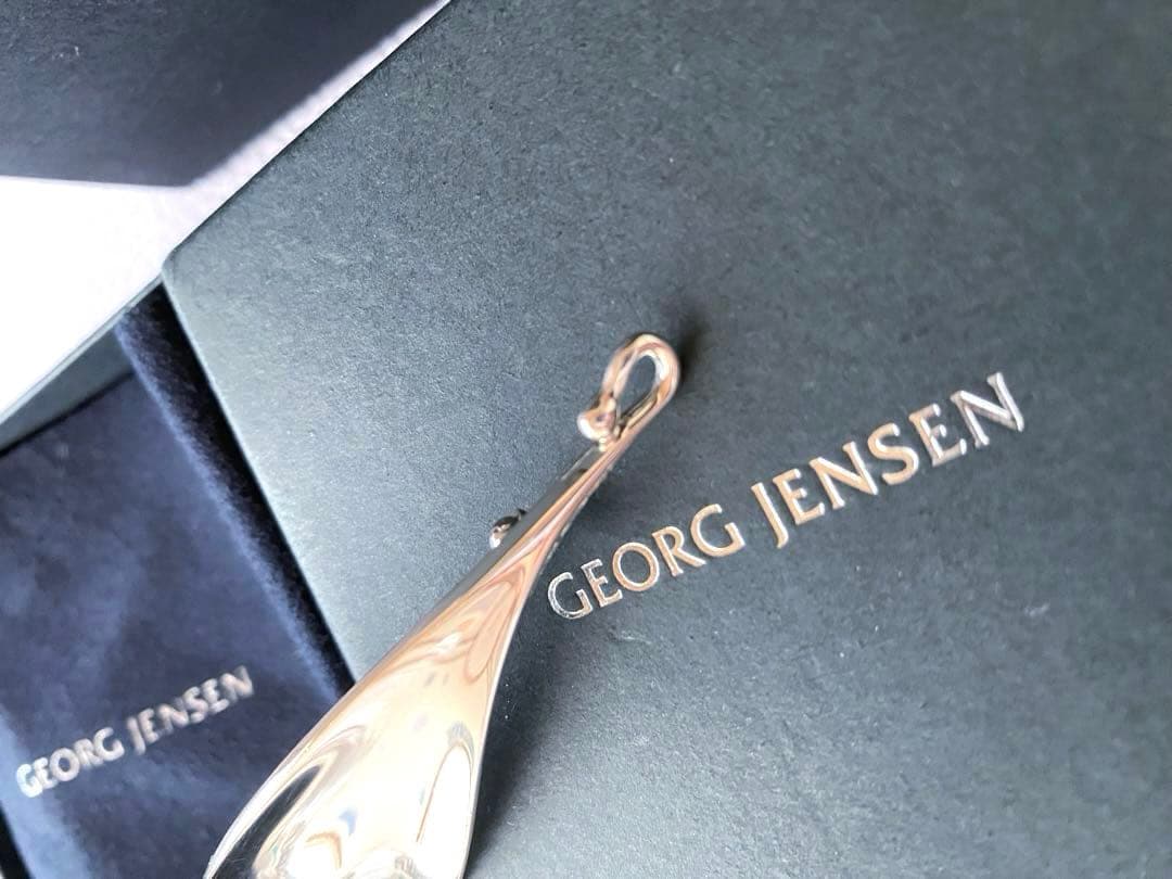 極美品GeorgJensenプリュム羽ジョージジェンセンブローチ391TORUN