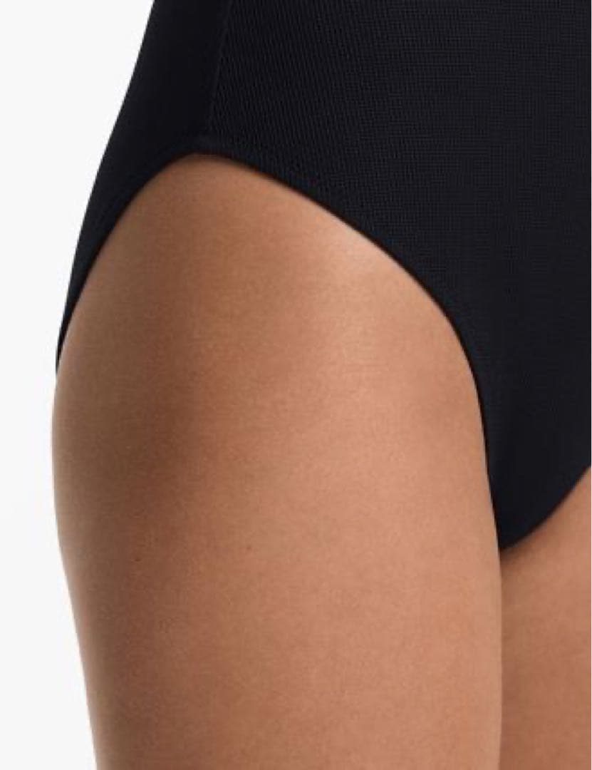 【OYSHO】フロントVカットピケ生地ワンピース水着/Sサイズ