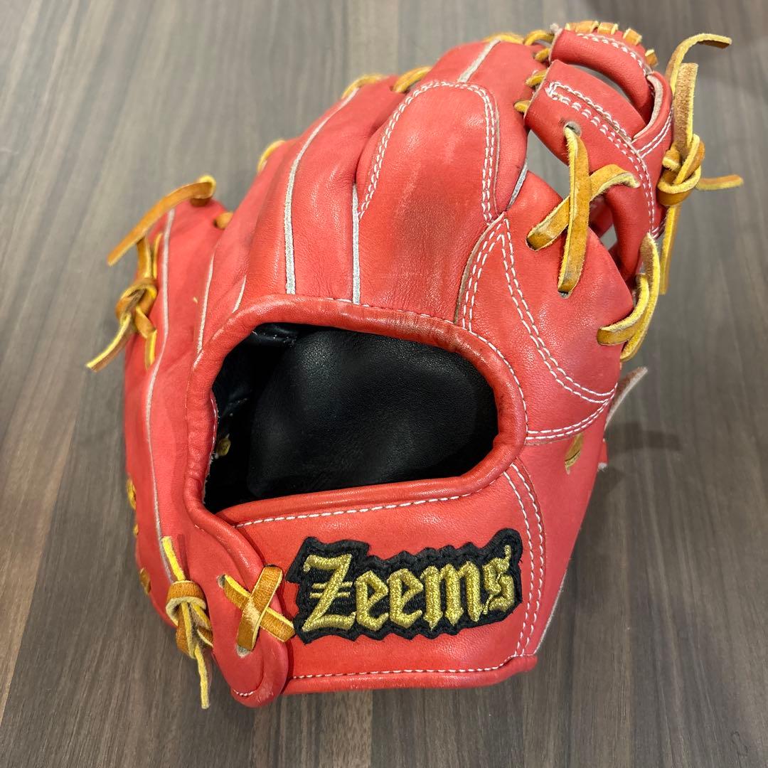 Zeems 野球グローブ 赤 楽天市場】ジームス 野球 軟式グラブ グローブ 投手用 右投げ用 Zeems