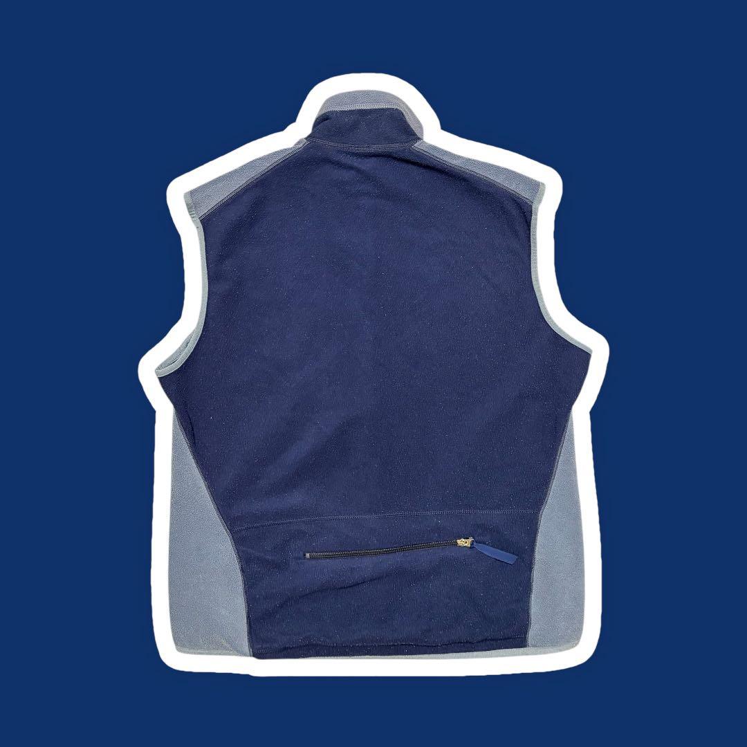 パタゴニア 00年 usa製 フライヤーフリースベスト 刺繍ロゴ 水色 M 青