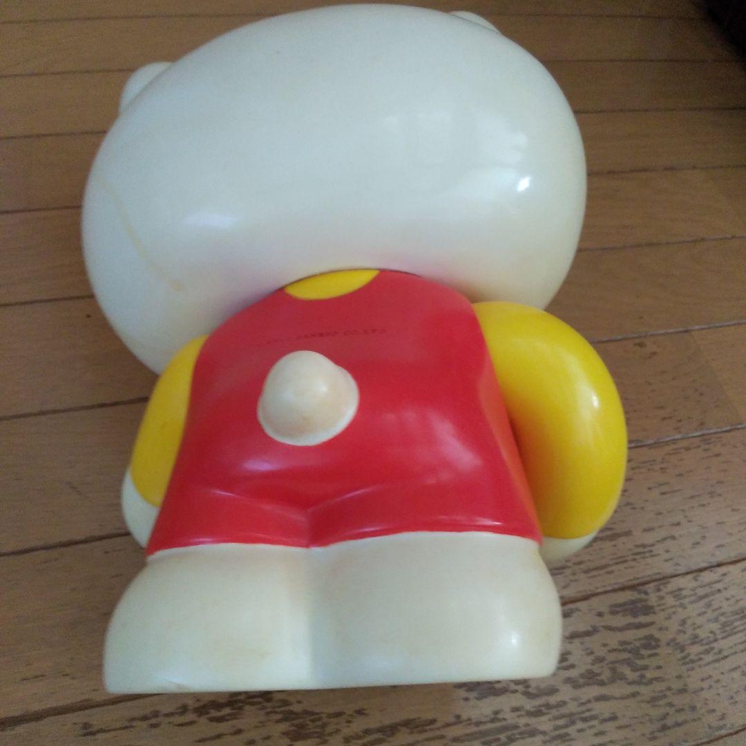 ハローキティ 貯金箱 赤/黄色 ソフビ レトロ 特大サイズ 1976