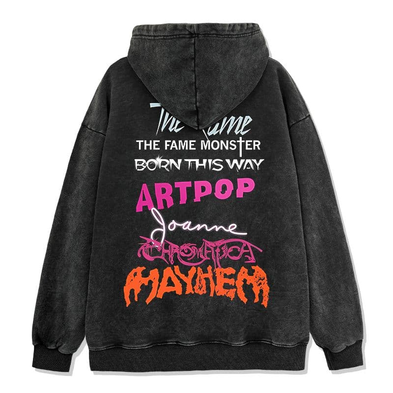 LADY GAGA レディー ガガ 両面プリント ヴィンテージ加工 パーカーXL