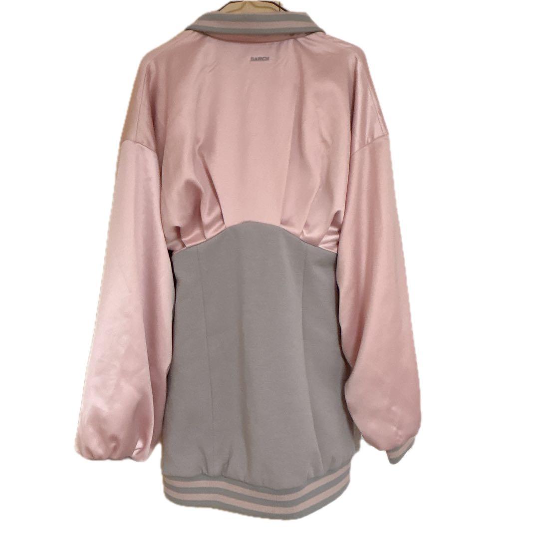 ダーリッチ♡ドルマンスリムスカジャンミニワンピース♡ピンク - メルカリ