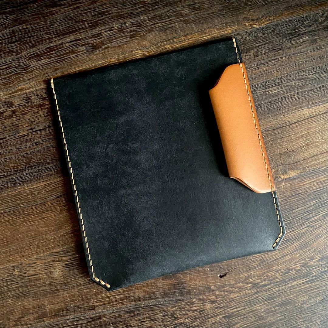 ノートスリーブ ブラック×キャメル トラベラーズノート キャメル (15193006)