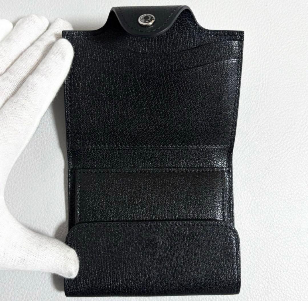 HERMES / イリアードコンパクト W刻印 シェーブル ブラック - メルカリ