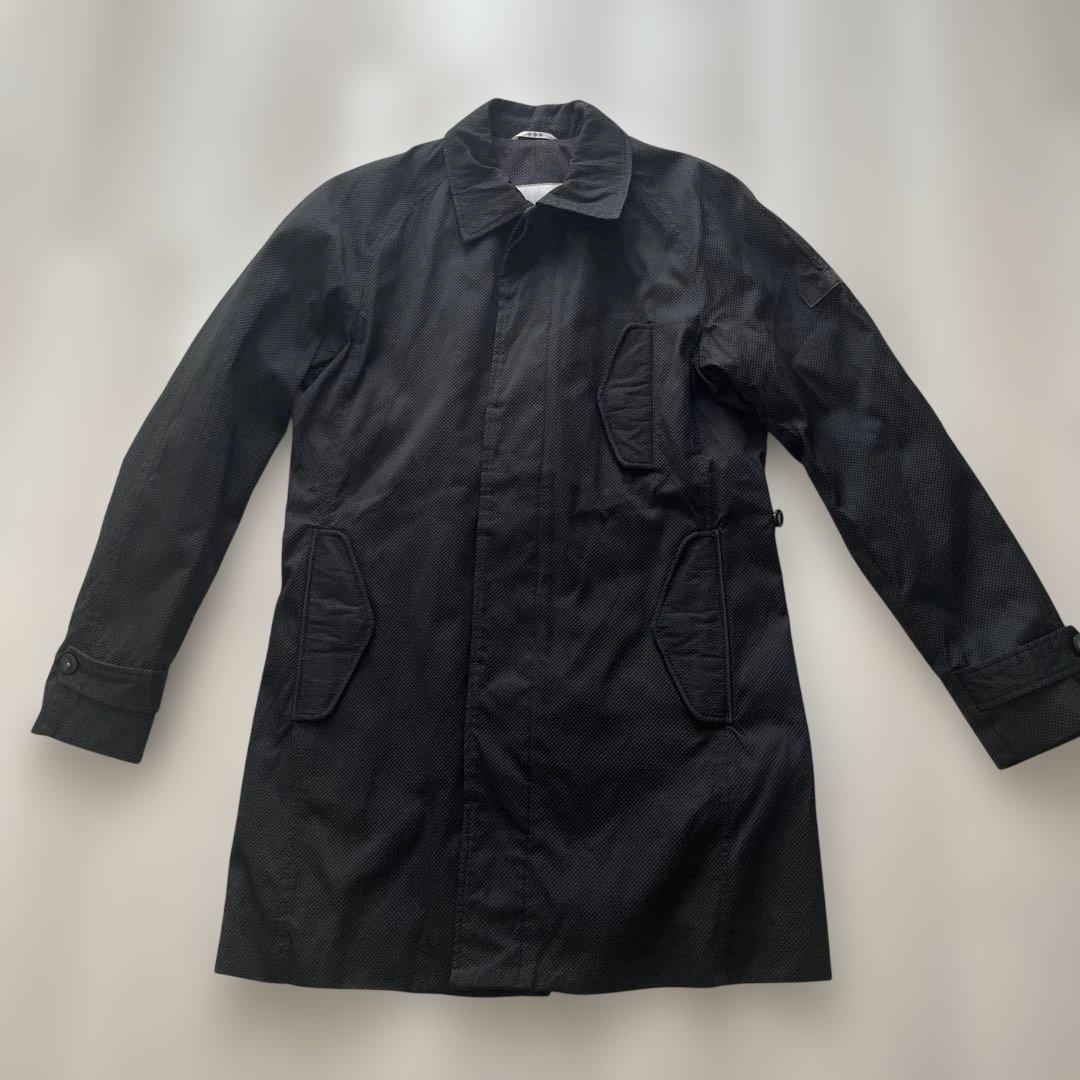 TATRAS ブラック ステンカラーコート 中古美品 美品 DESARS デサース ツバメコート カシミヤ ロングステンカラー